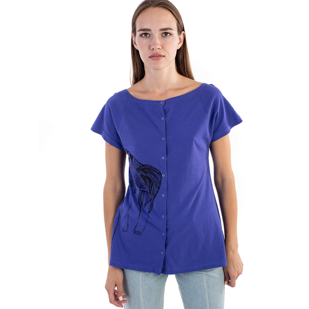 BOA VIOLET BLOUSE | WOMENS SIZE S
